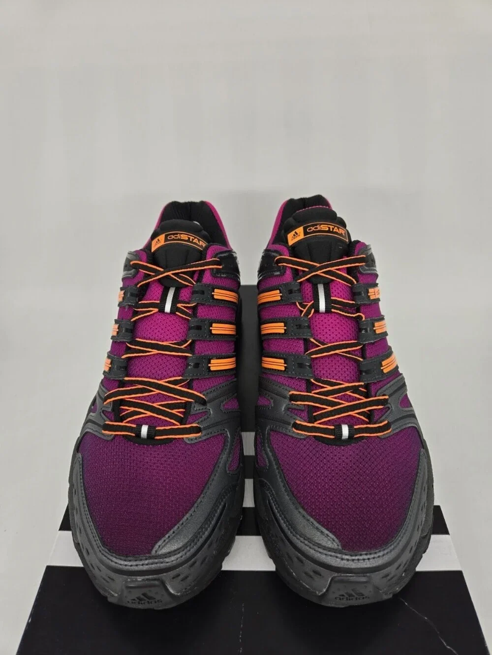 adidas Men's Adistar Control 5 KI8592 Core Black Purple Orange Shoes Size 13